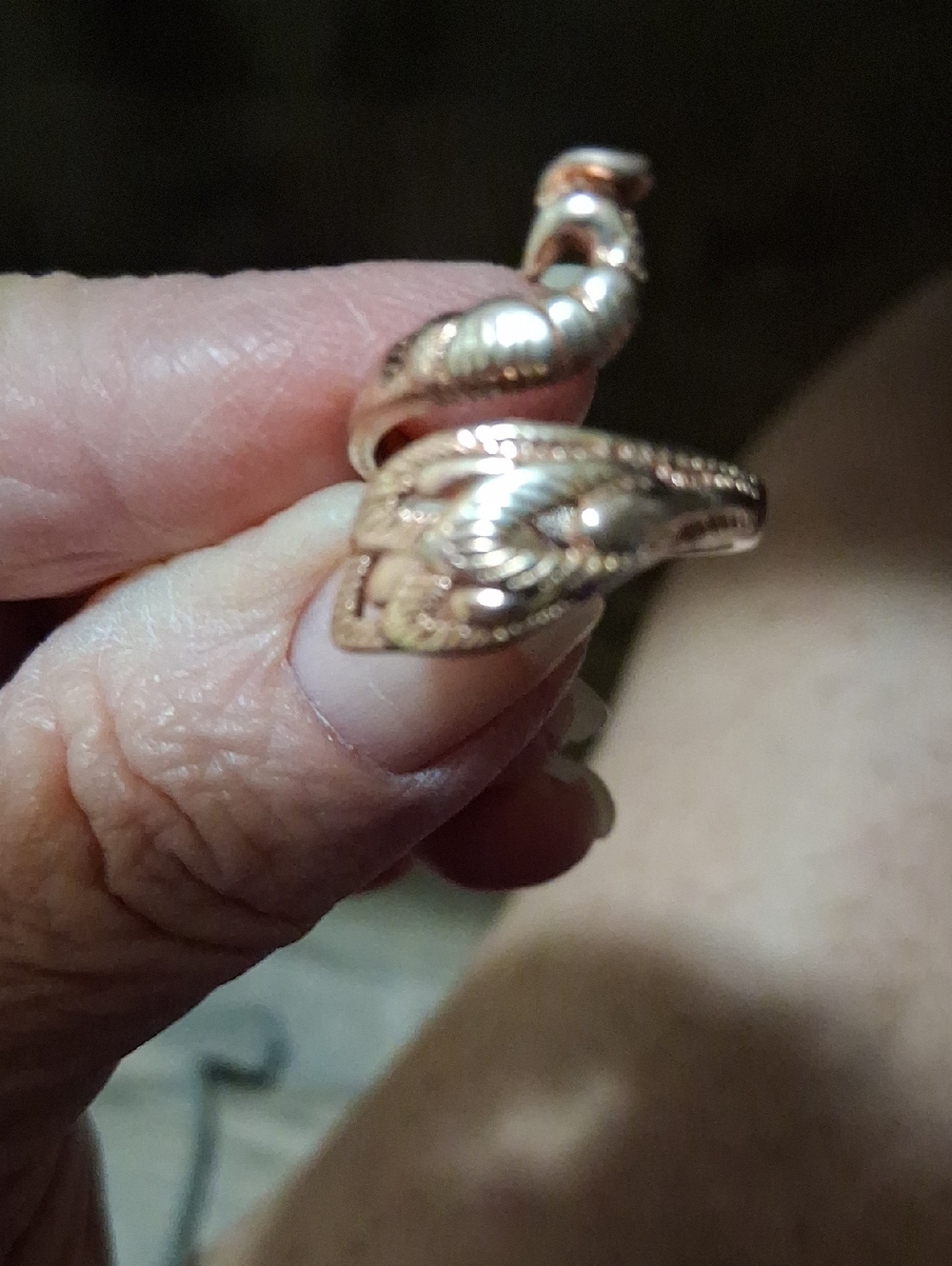 Rose Gold Snake Wrap Ring - Unbranded